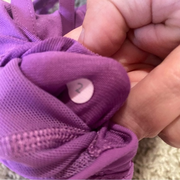 Lululemon As You Like Bra Sports Bra Size 2 Moonlit Magenta Purple - Picture 8 of 10